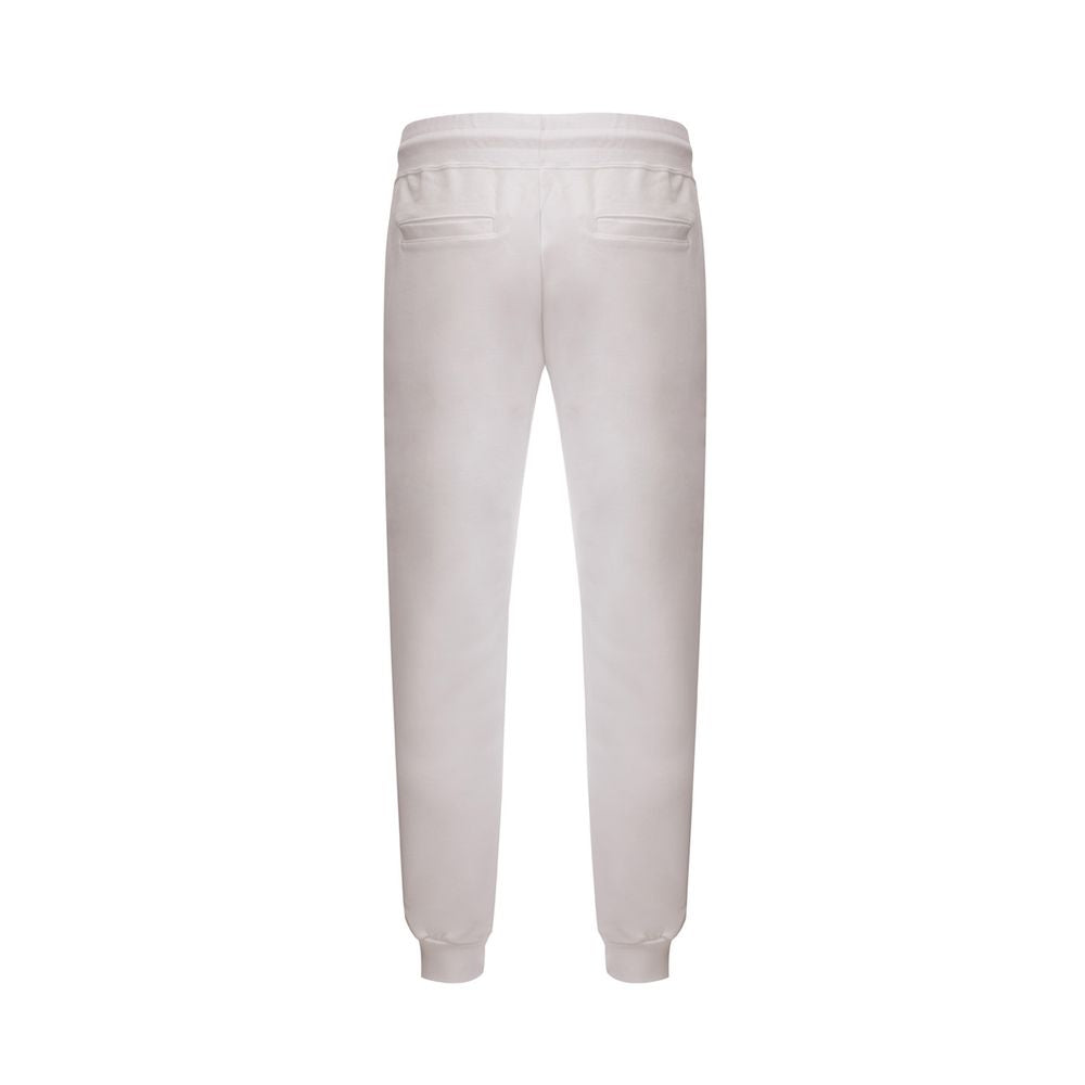 GCDS White Cotton Athletic Pants