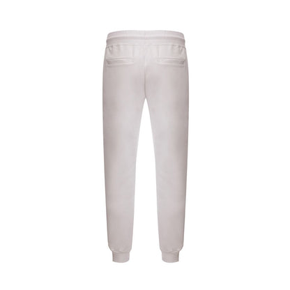 GCDS White Cotton Athletic Pants