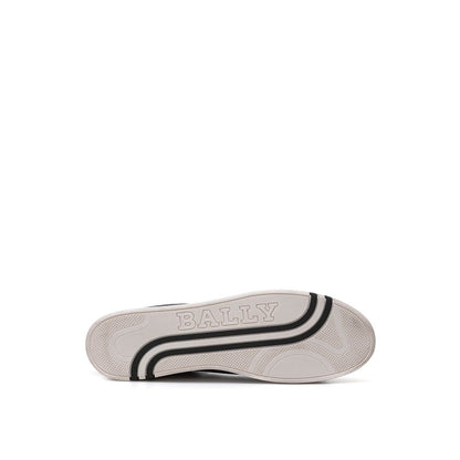 Bally Blue Leather Low Top Sneakers