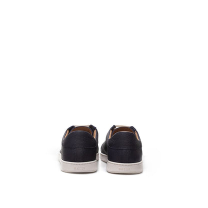 Bally Blue Leather Low Top Sneakers
