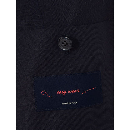 Lardini Blue Cotton Blazer