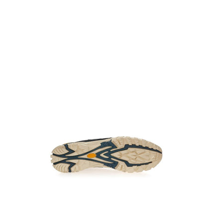 Lardini Black Suede Leather Athletic Sneakers