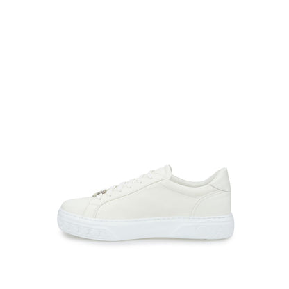 Casadei White Leather Athletic Sneakers