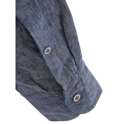 Lardini Blue Denim Shirt