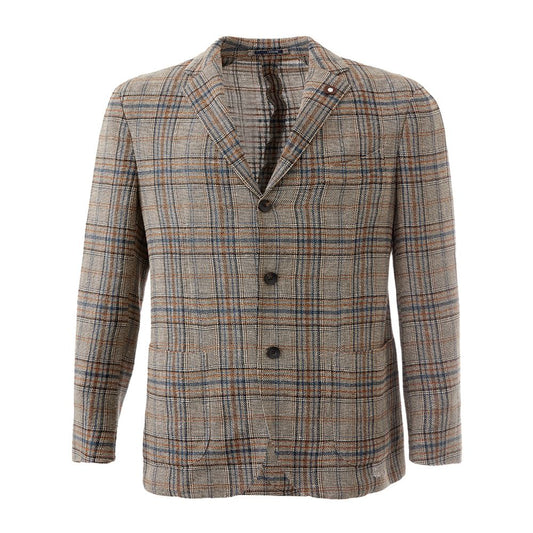 Lardini Multicolor Linen Blazer