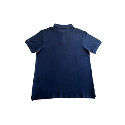Trussardi Beachwear Blue Cotton Polo Shirt