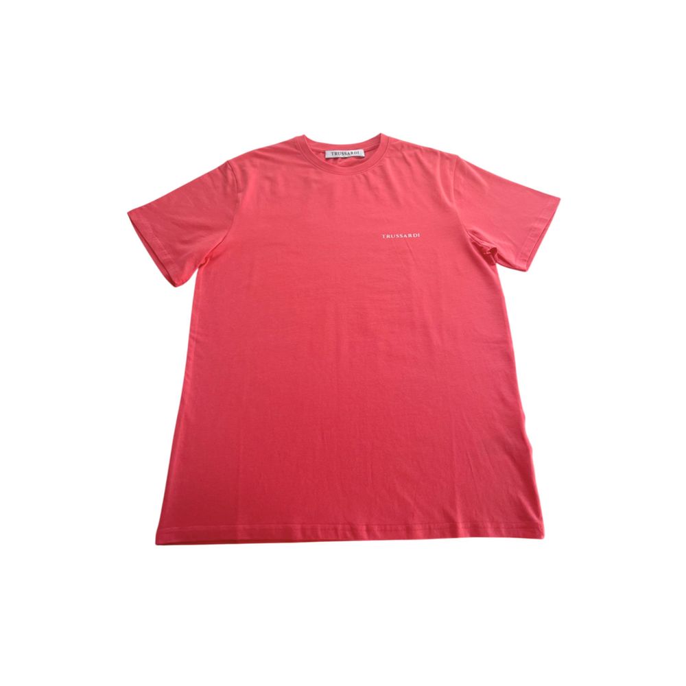Trussardi Beachwear Red Cotton T-Shirt
