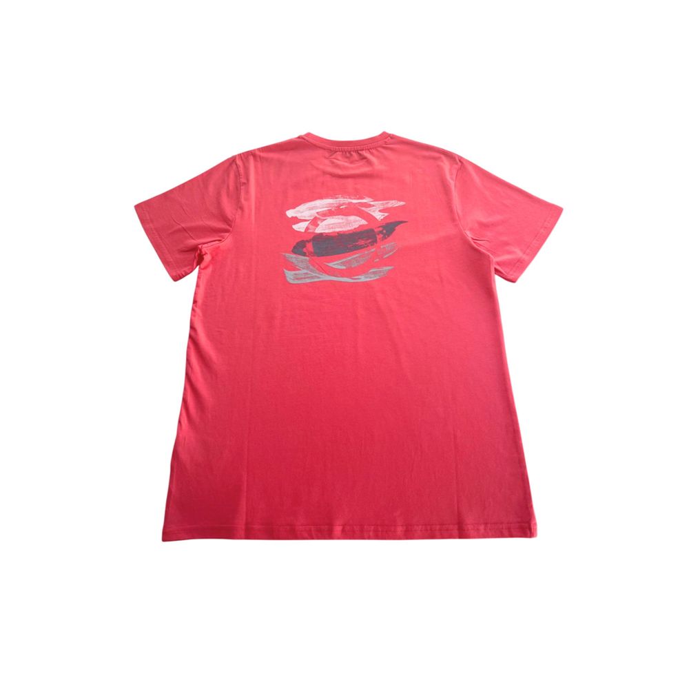 Trussardi Beachwear Red Cotton T-Shirt