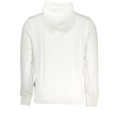 Napapijri White Cotton Men's Hoodie