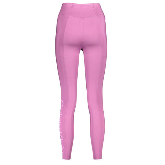 Calvin Klein Lila Polyester Damen-Leggings