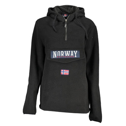 Norway 1963 Schwarzer Polyester Damen Pullover