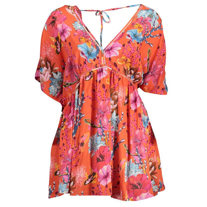 Desigual Rotes Viskosekleid für Frauen