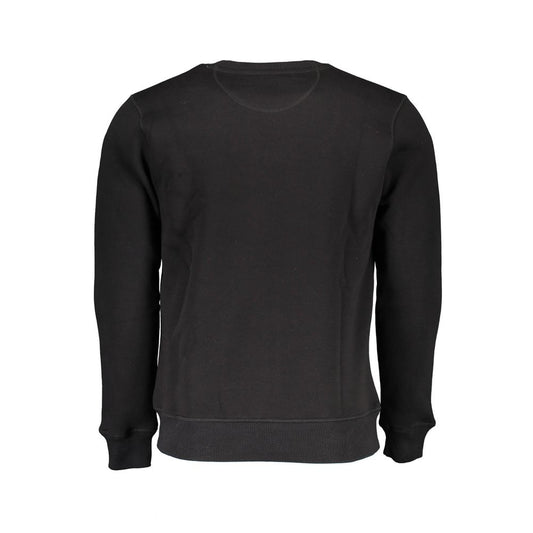 North Sails Black Cotton Men Sweatshirt
