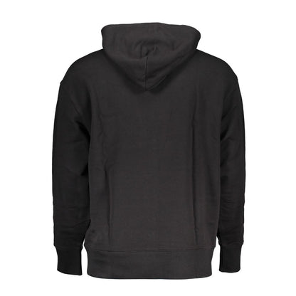 Tommy Hilfiger Schwarzer Baumwollpullover Hoodie für Männer