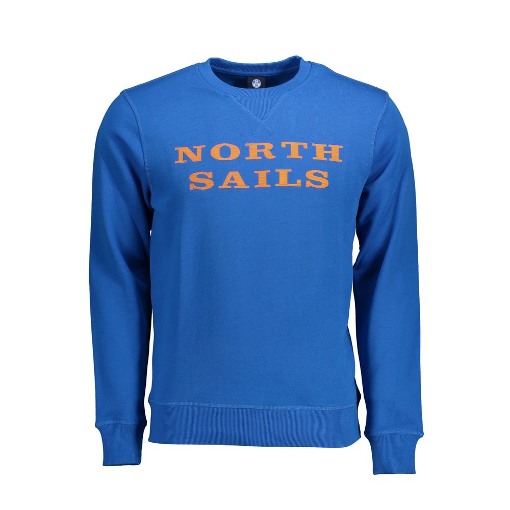 North Sails Blue Cotton Men's Sweatshirt