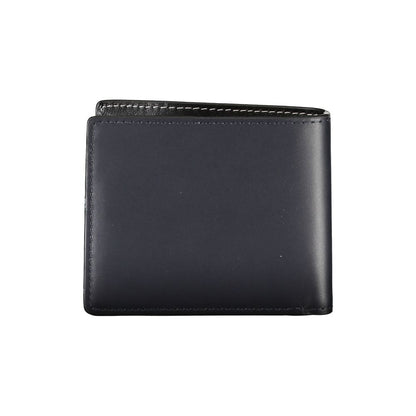 Tommy Hilfiger Elegantes blaues Leder Portemonnaie für die Brieftasche