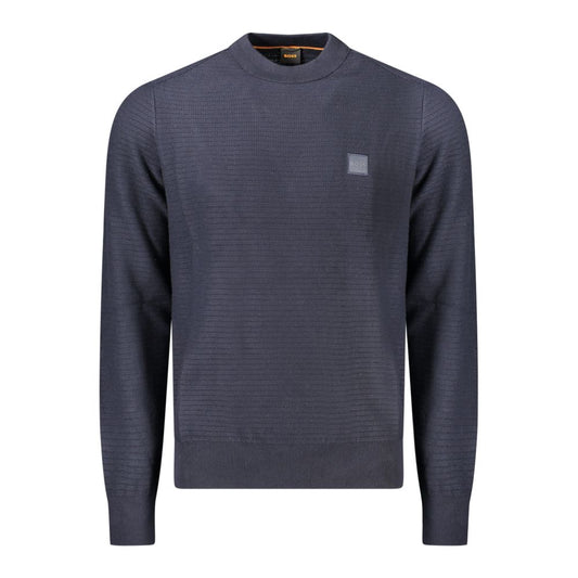 Hugo Boss Blauer Baumwollpullover für Männer