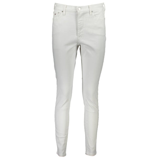 Tommy Hilfiger Weiße Baumwoll-Jeans für Frauen