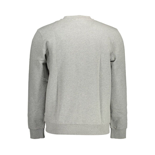 Napapijri Grigio Cotton Men Sweatshirt