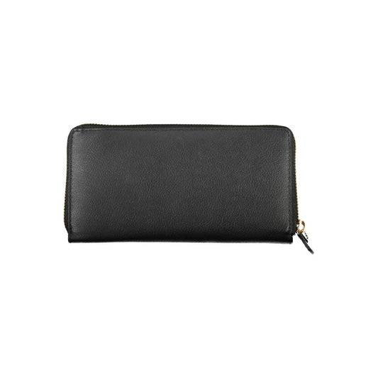 Mario Valentino Black Polyurethane Women Wallet