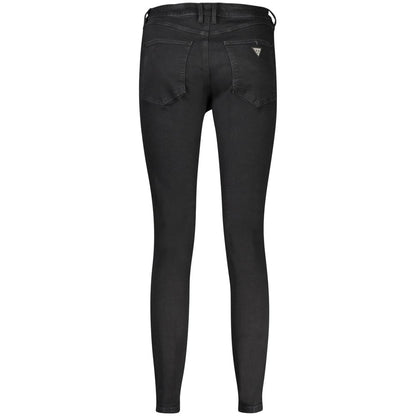 Guess Jeans Black Cotton Skinny Jeans