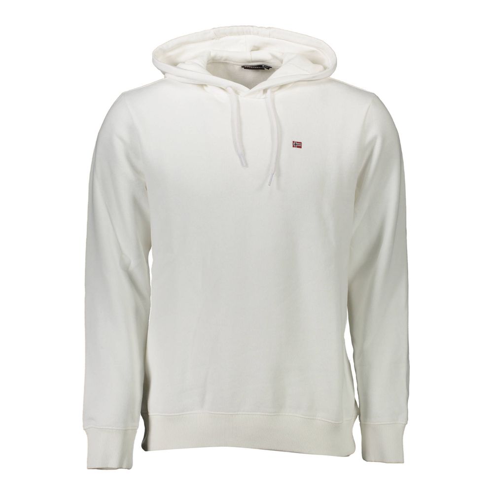 Napapijri White Cotton Men's Sweatshirt