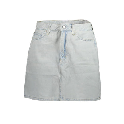 Calvin Klein Hellblauer Baumwollrock für Frauen