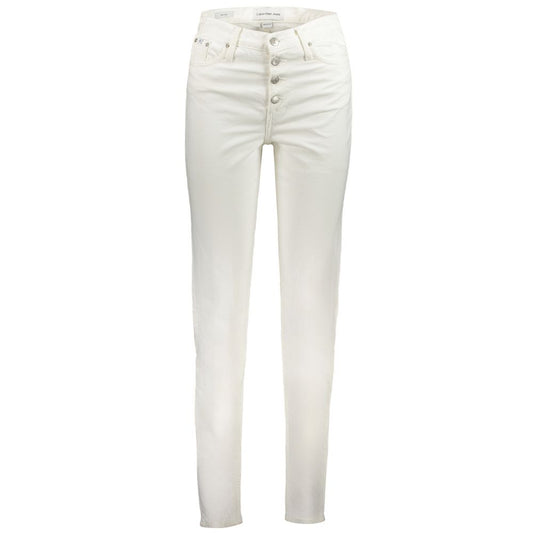 Calvin Klein Weiße Baumwolle Frauen Jeans