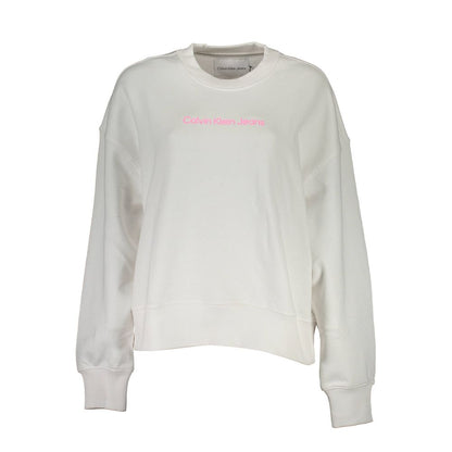 Calvin Klein Weißer Baumwollpullover für Frauen