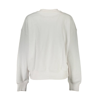 Calvin Klein Weißer Baumwollpullover für Frauen