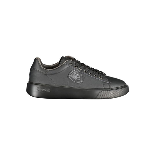 Blauer Black Polyester Low Top Sneakers