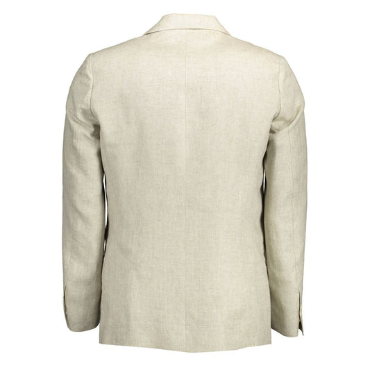 Gant Beige Linen Jackets & Coat