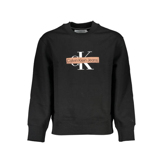 Calvin Klein Schwarzer Baumwollpullover für Männer