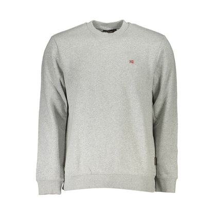 Napapijri Gray Cotton Sweatshirt