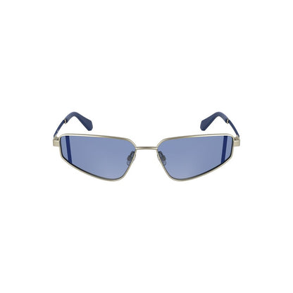 Calvin Klein Graue Metall-Sonnenbrille für Frauen