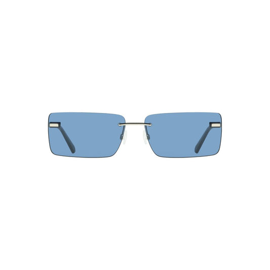 Calvin Klein Blaue Metall-Sonnenbrille für Frauen