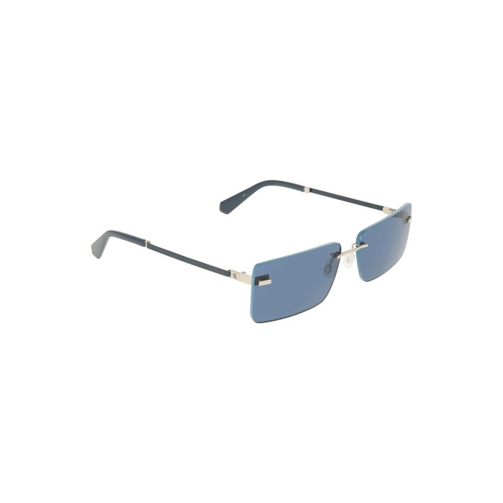 Calvin Klein Blaue Metall-Sonnenbrille für Frauen