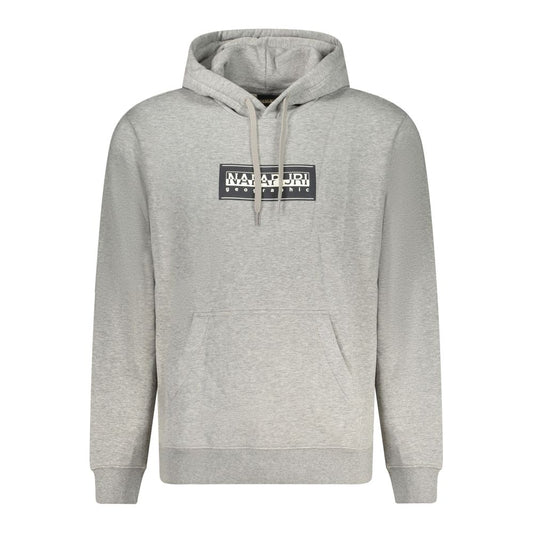 Napapijri Grigio Cotton Men Sweatshirt