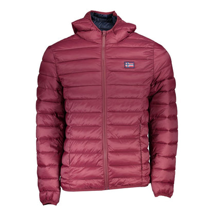Norway 1963 Rote Polyamid Herren Jacke