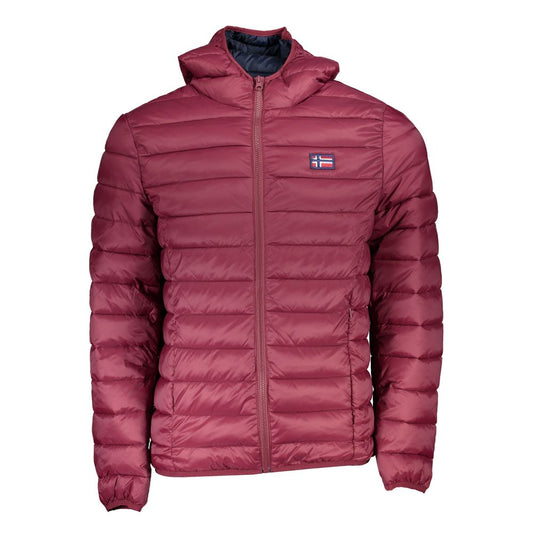 Norway 1963 Rote Polyamid Herren Jacke