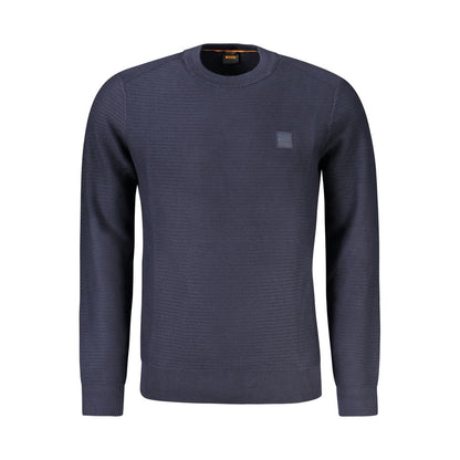 Hugo Boss Blauer Baumwollpullover für Männer