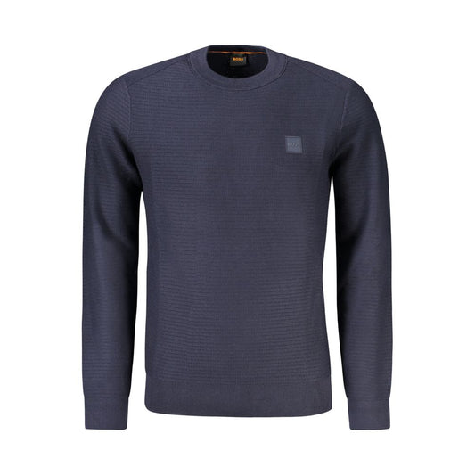 Hugo Boss Blauer Baumwollpullover für Männer