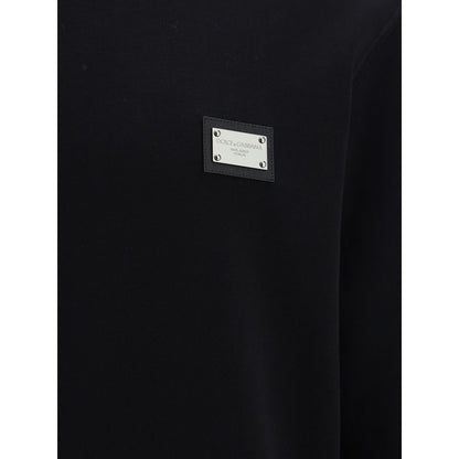 Dolce & Gabbana Black Cotton Sweatshirt