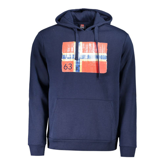 Norway 1963 Blauer Baumwollpullover für Männer