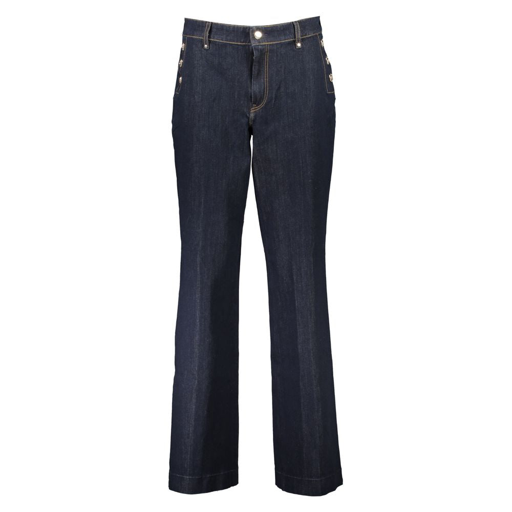 Guess Jeans Blue Cotton Flared Jeans