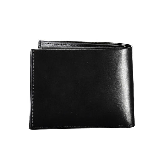 Calvin Klein Schwarzes Leder Herren Portemonnaie