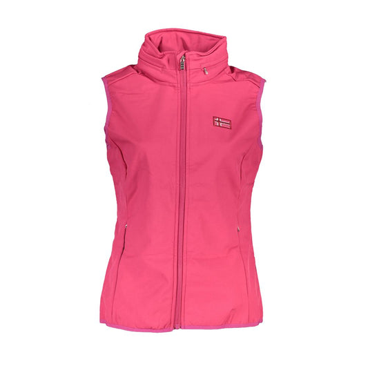 Scuola Nautica Pink Polyester Sleveless Jacket