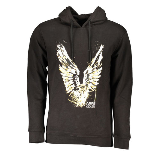 Cavalli Class Black Cotton Sweatshirt