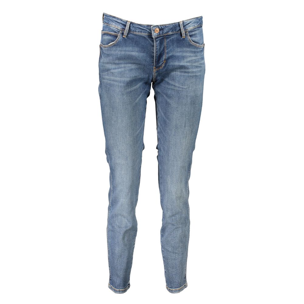 Guess Jeans Blue Cotton Skinny Jeans