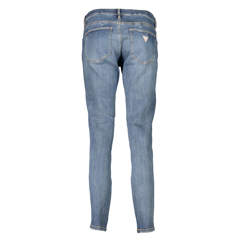 Guess Jeans Blue Cotton Skinny Jeans